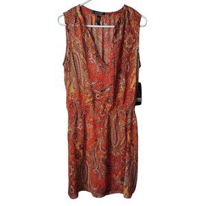 Lauren Ralph Lauren Dress Womens 12 Sleeveless Mini Sheer